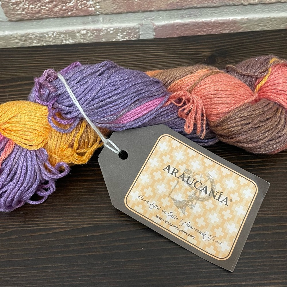 Araucania Cau Cau Hand Dyed Cotton Silk Yarn Color 50g 138.2 Yds New